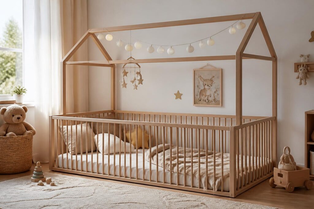 Bodenbett mit hohem Gitter: Die perfekte Lösung für sichere und gemütliche Nächte